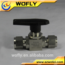 316L ball valve, 3pc PTFE ball valve seal ,ball valve handle